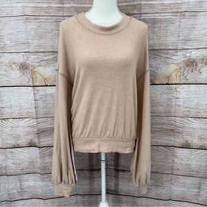 Free People Beach Blush  Crew Neck Sweater Size XS